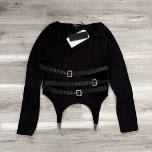 Dolls Kill Widow Bound To Love Long Sleeve Top L